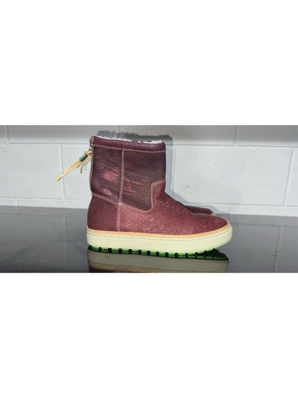Satorisan Tewa Ronda Womens Leather Zip Wool Lined Winter Boots Size EU 39 US 8
